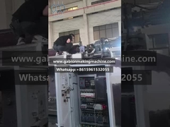 Automatic gabion manufacturing machine with servo motor