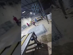 Gabion Assembly Line: Wire Spooling, Weaving, and Edge Binding – 8000㎡ Daily Output