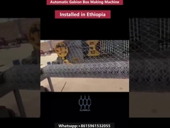 Automatic Gabion Box Making Machine Installed in Ethiopia | Slope Stabilization Project