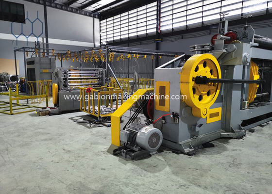 CE PLC Gabion Box Making Machine For Galvanised Steel Wire