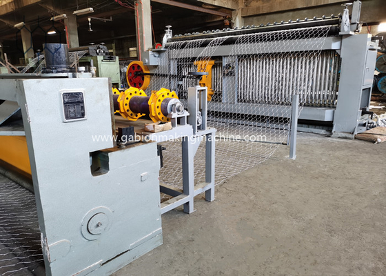 Buy Double Three Twisting Gabion Machine For Pvc Coated Wire 90x130mm Mesh Size online manufacture