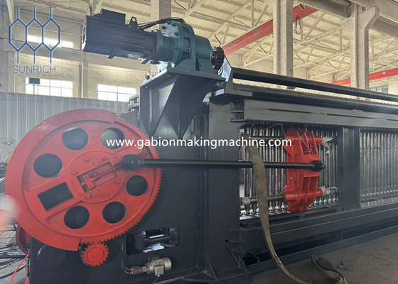 Buy Galvanized Wire Hexagonal Mesh PVC Coated Gabion Machine 22-30kw Motor Power online manufacture