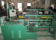 9.6kw Automatic Chain Link Fence Machine 4000mm Width With PVC Coated Wire