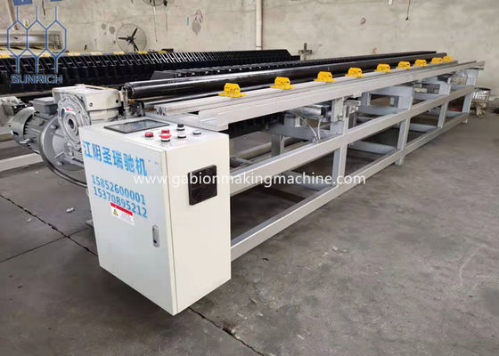 Servo Motor Control With PLC Gabion Box Edge Wrapping Machine For Double Twist