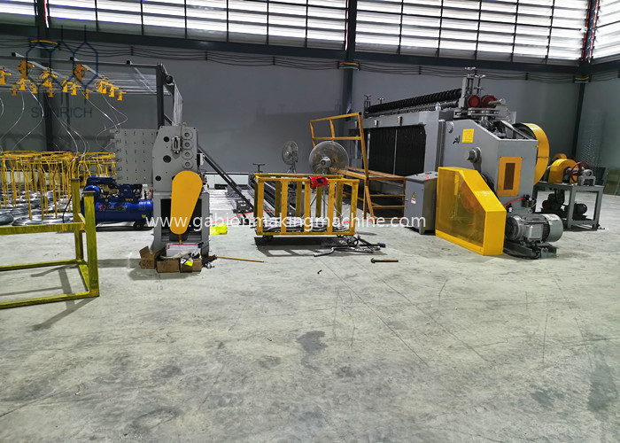 CE PLC Gabion Box Making Machine For Galvanised Steel Wire