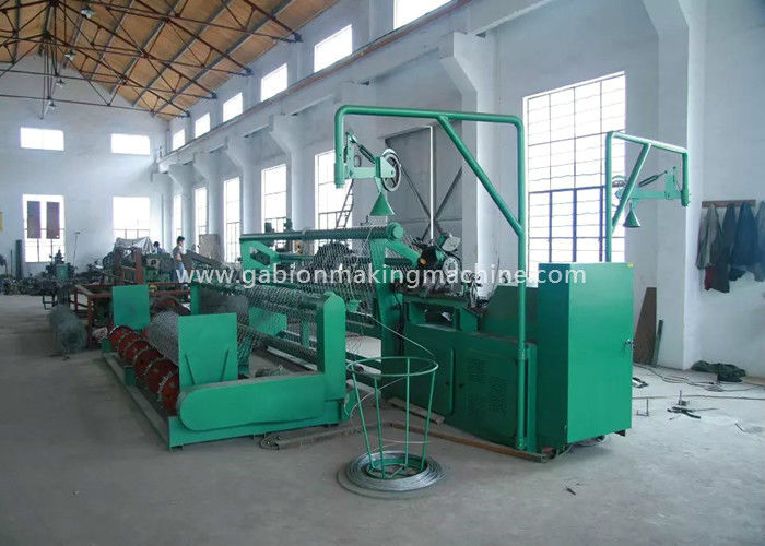 9.6kw Automatic Chain Link Fence Machine 4000mm Width With PVC Coated Wire