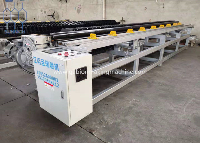 Servo Motor Control System With PLC Gabion Box Edge Wrapping Machine For Double Twist