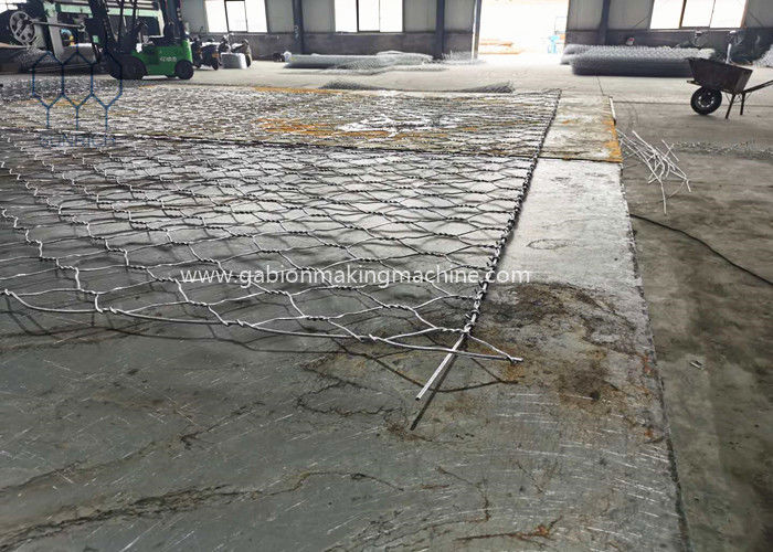 Servo Motor Control With PLC Gabion Box Edge Wrapping Machine For Double Twist